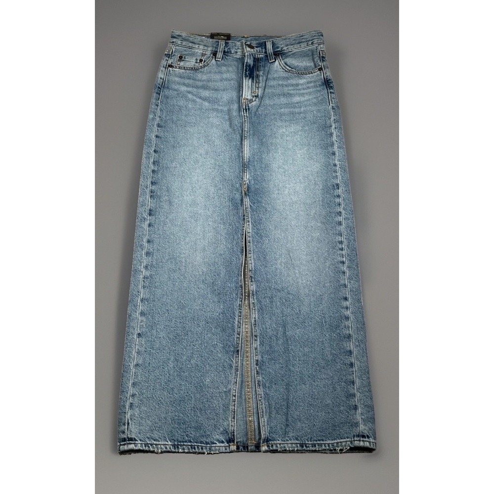 Levis Premium Ankle Column Denim Maxi Skirt Tag Size 26 Measures 30" Waist